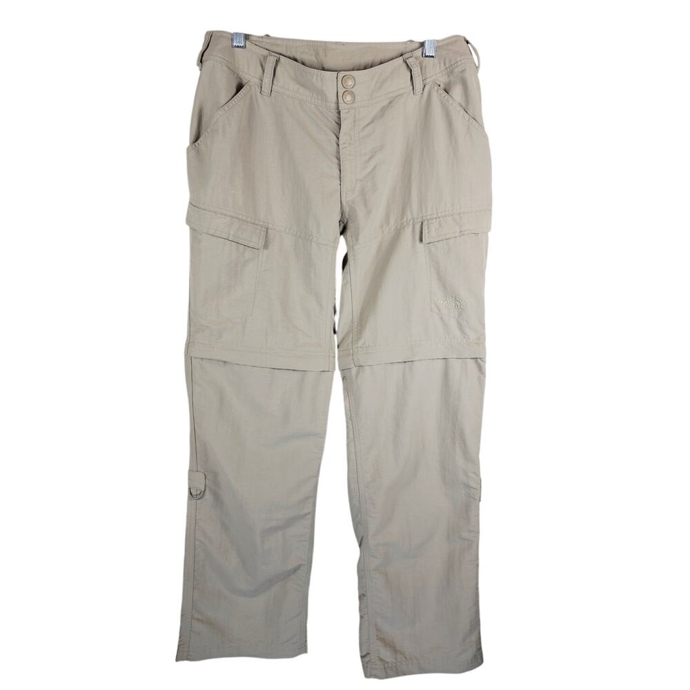 The North Face Convertable Shorts Roll Up Hiking Athletic Pant Tan Women's 10